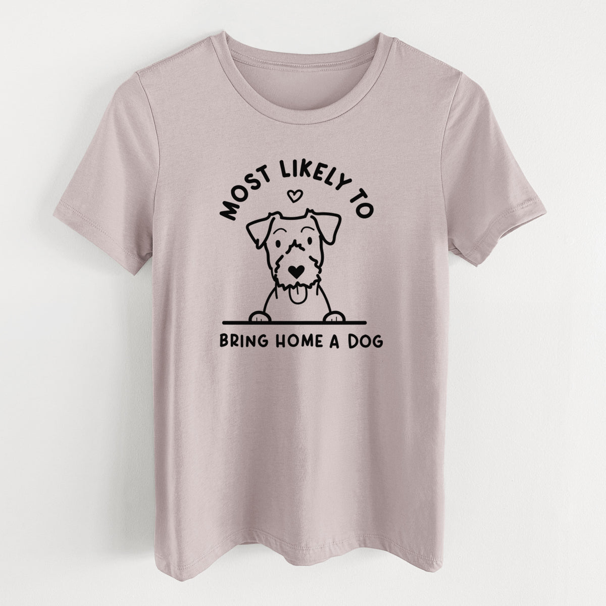 Most Likely to Bring Home a Dog - Jack Russell - Women's Lightweight Relaxed Fit 100% Cotton Crewneck