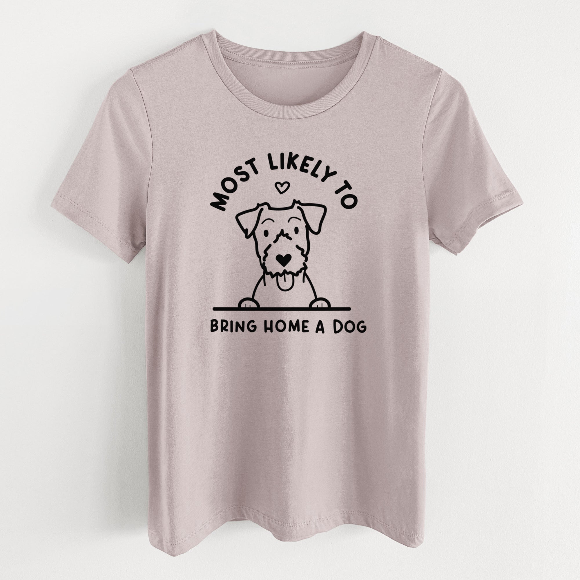 Most Likely to Bring Home a Dog - Jack Russell - Women's Lightweight Relaxed Fit 100% Cotton Crewneck