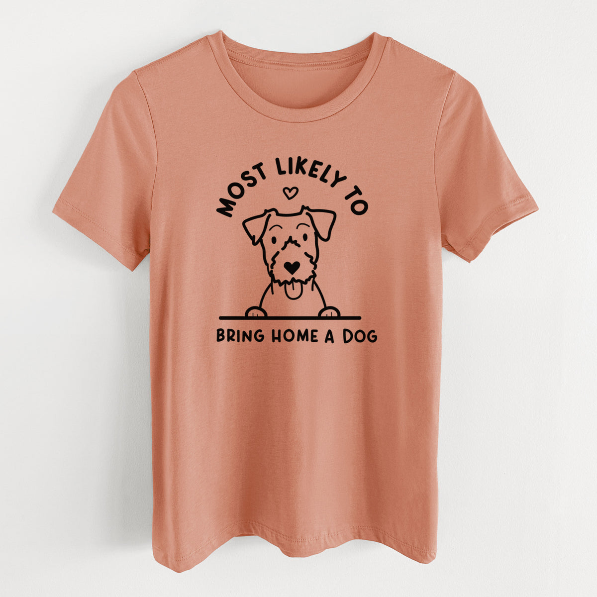 Most Likely to Bring Home a Dog - Jack Russell - Women's Lightweight Relaxed Fit 100% Cotton Crewneck