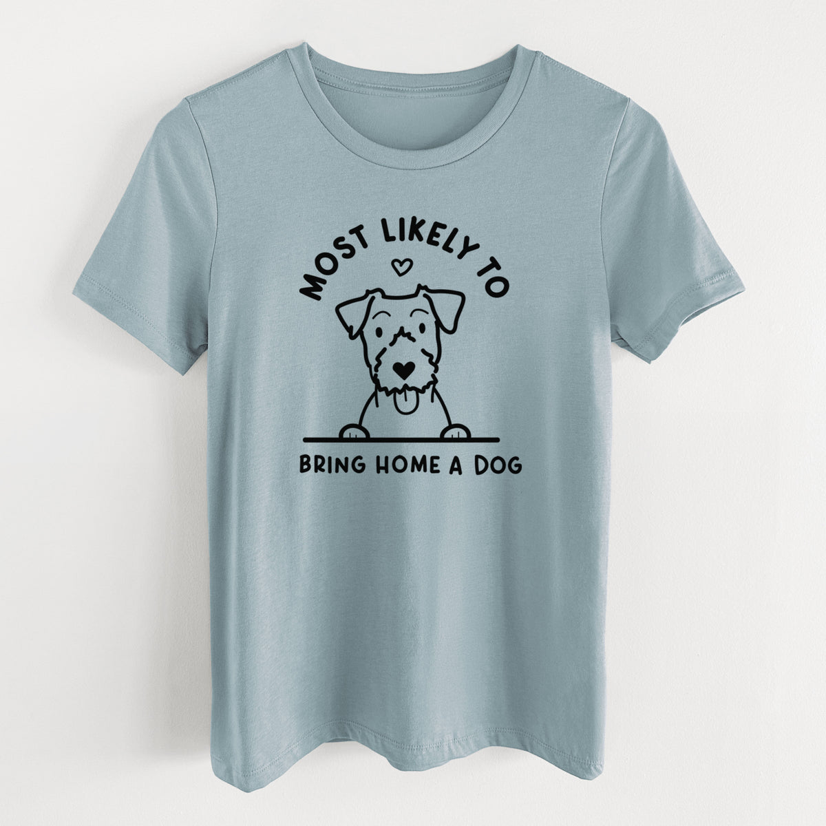 Most Likely to Bring Home a Dog - Jack Russell - Women's Lightweight Relaxed Fit 100% Cotton Crewneck