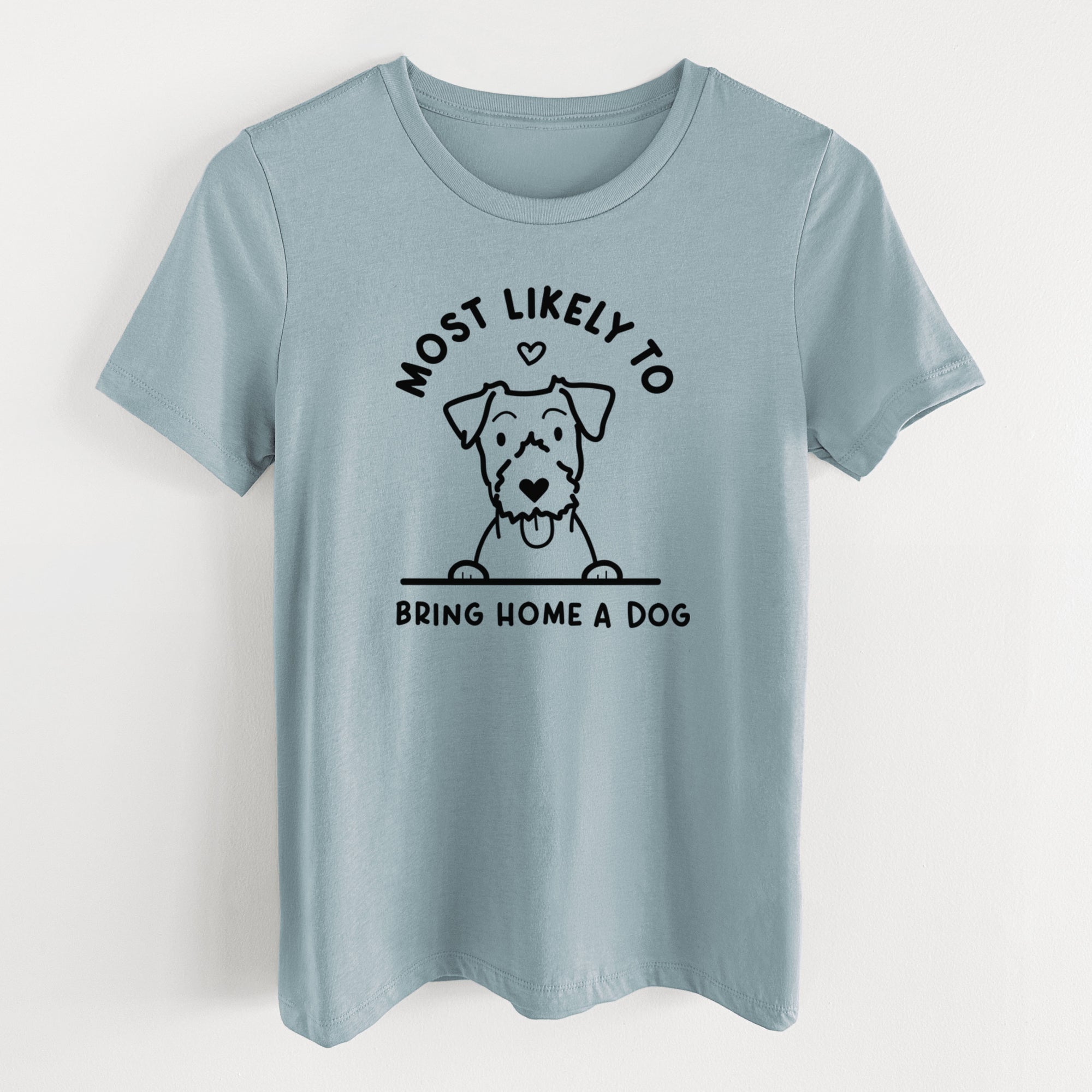 Most Likely to Bring Home a Dog - Jack Russell - Women's Lightweight Relaxed Fit 100% Cotton Crewneck