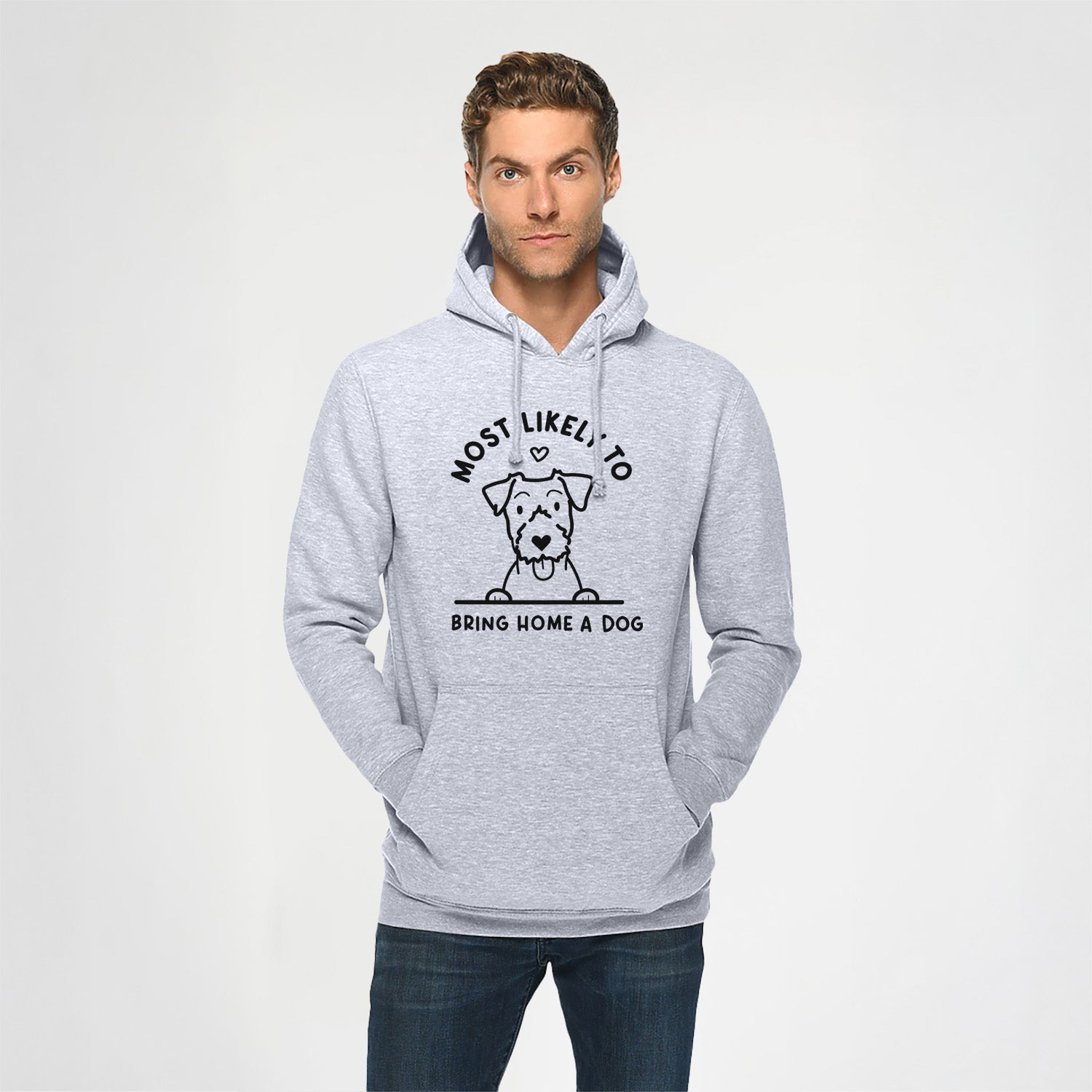 Most Likely to Bring Home a Dog - Jack Russell - Heavyweight Fleece Hoodie