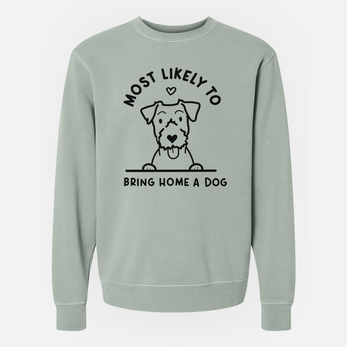 Most Likely to Bring Home a Dog - Jack Russell - Unisex Pigment Dyed Crew Sweatshirt