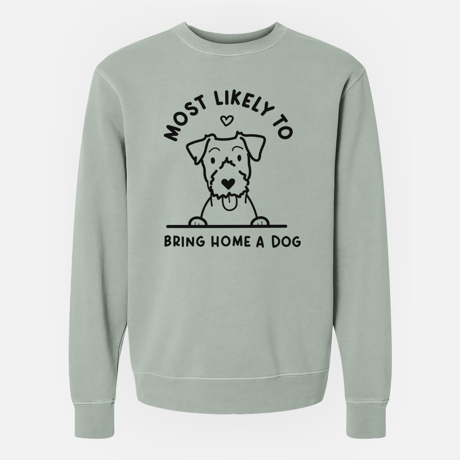 Most Likely to Bring Home a Dog - Jack Russell - Unisex Pigment Dyed Crew Sweatshirt