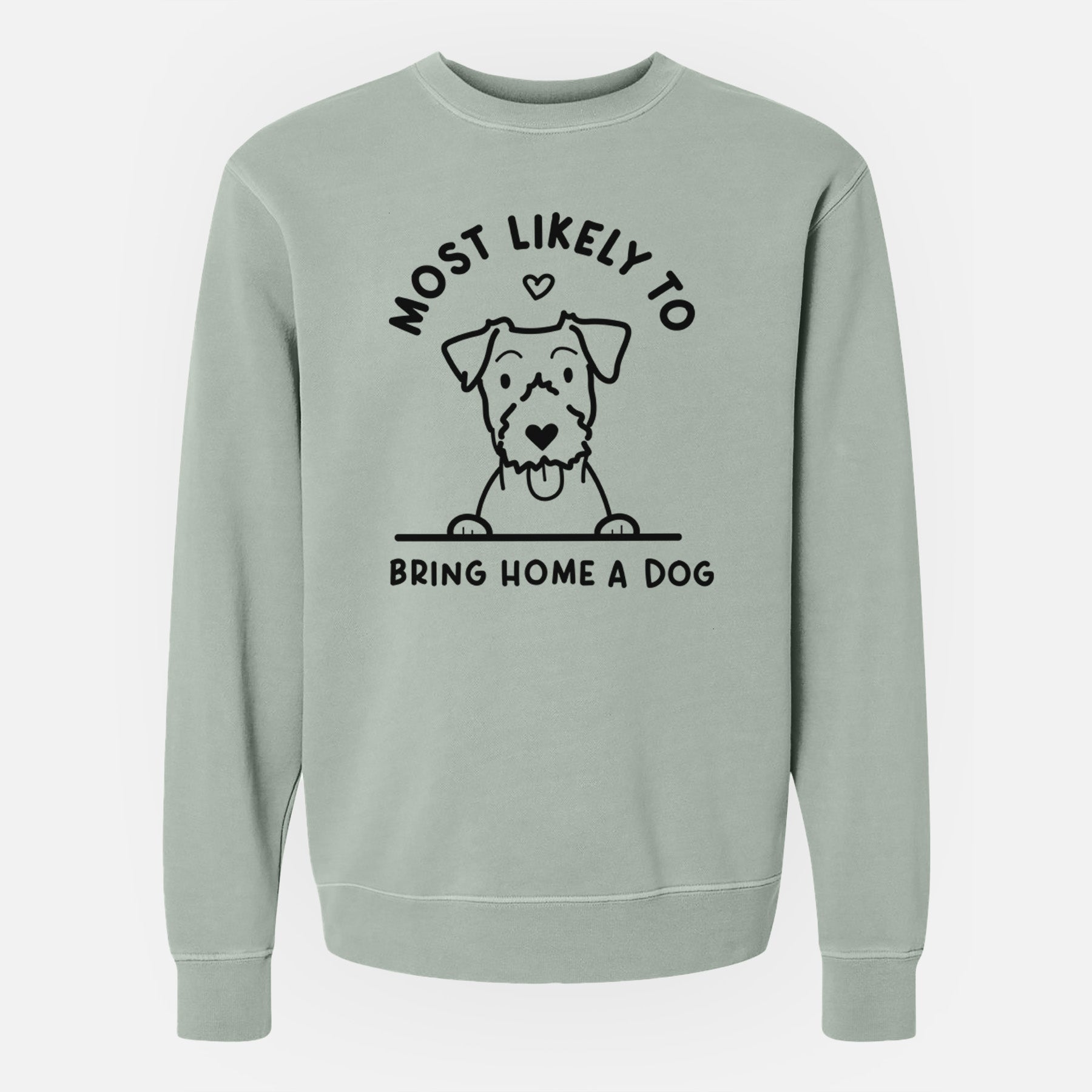 Most Likely to Bring Home a Dog - Jack Russell - Unisex Pigment Dyed Crew Sweatshirt