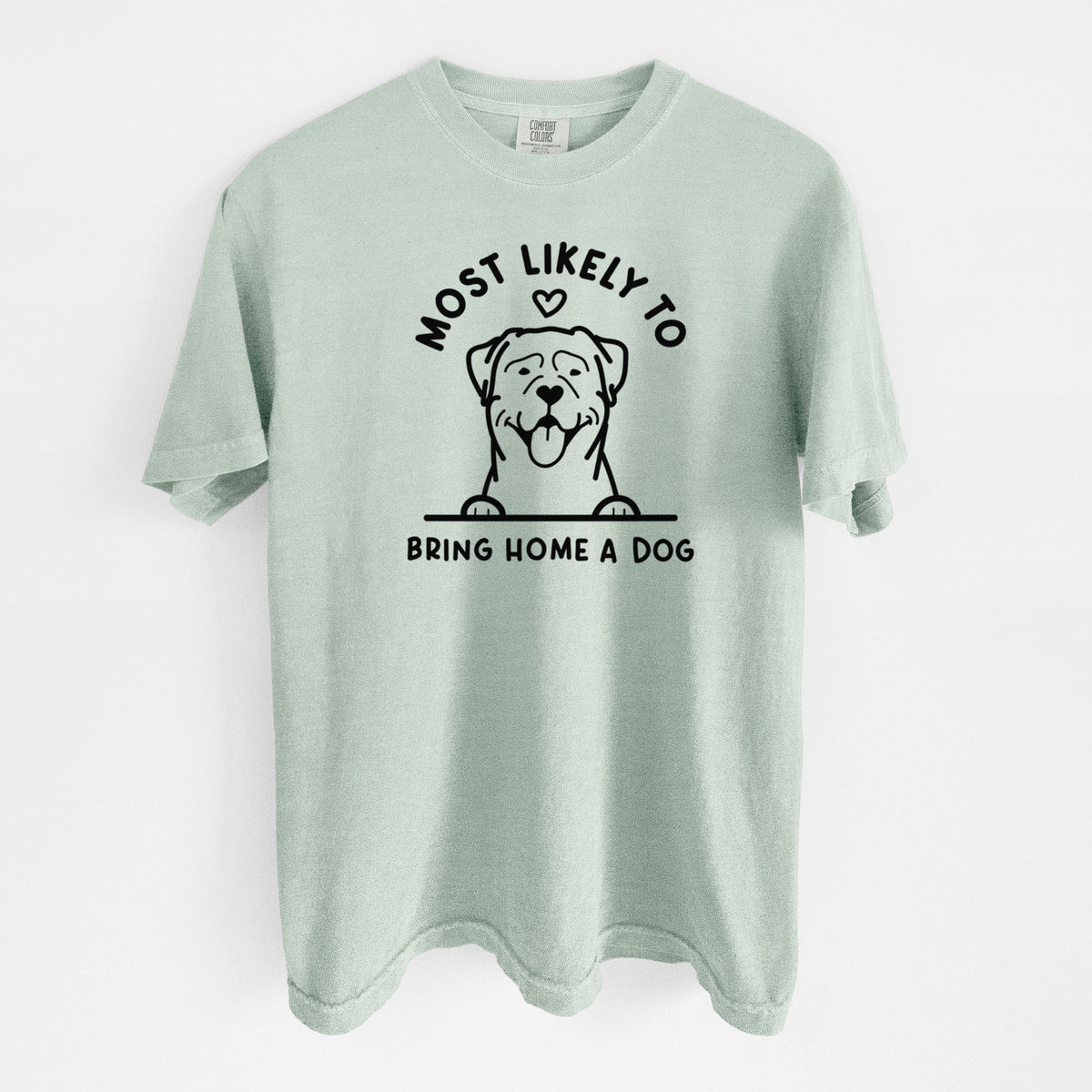 Most Likely to Bring Home a Dog - Rottweiler - Unisex Comfort Colors Garment-Dyed Heavyweight T-shirt in Bay