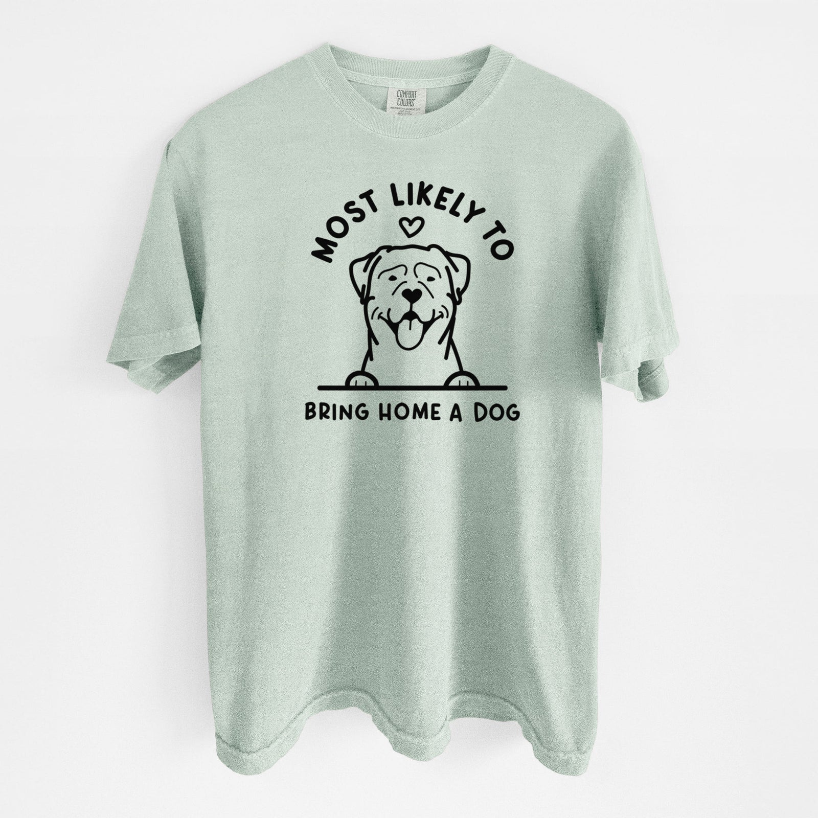 Most Likely to Bring Home a Dog - Rottweiler - Unisex Comfort Colors Garment-Dyed Heavyweight T-shirt in Bay
