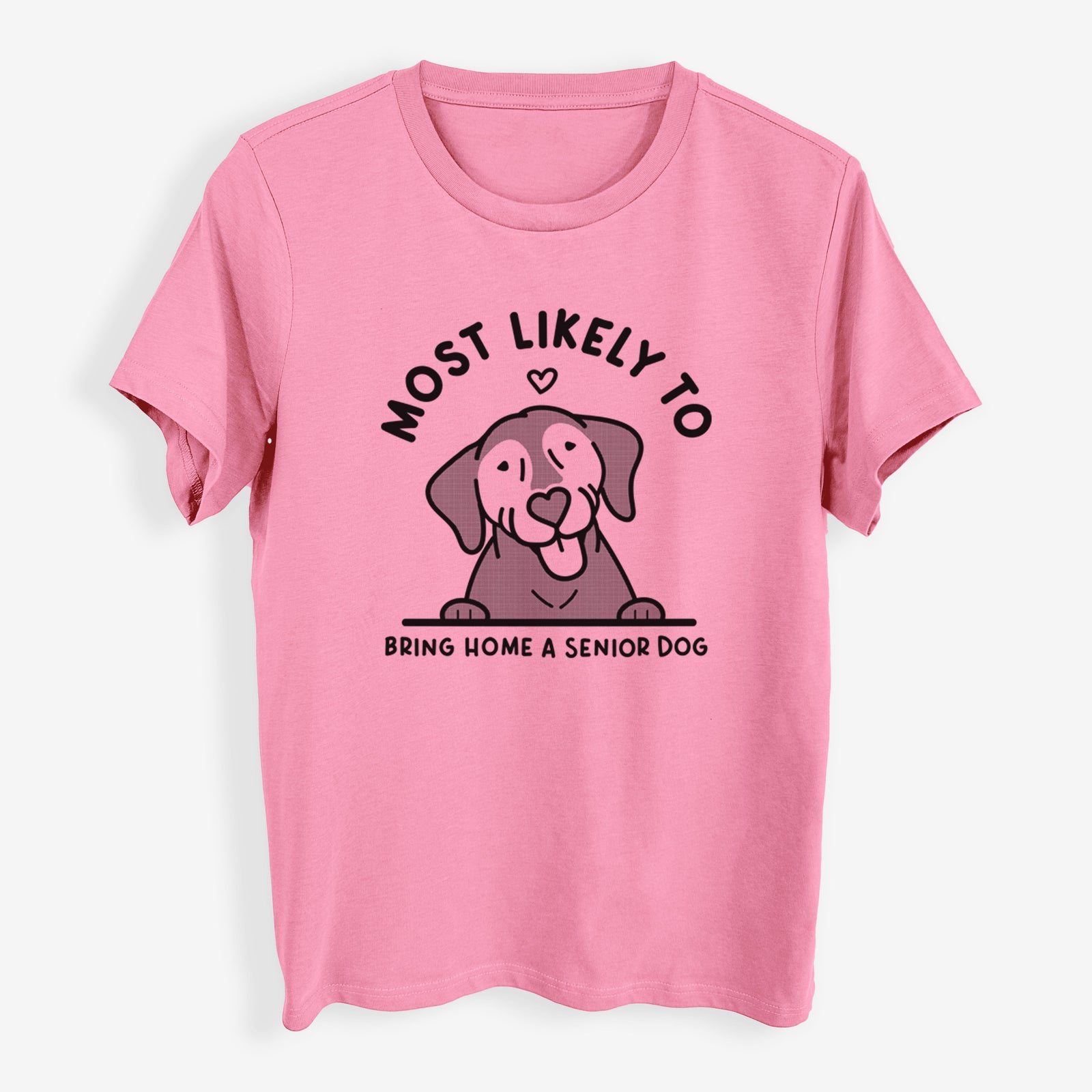 Most Likely to Bring Home a Senior Dog - Womens Everyday Maple Tee