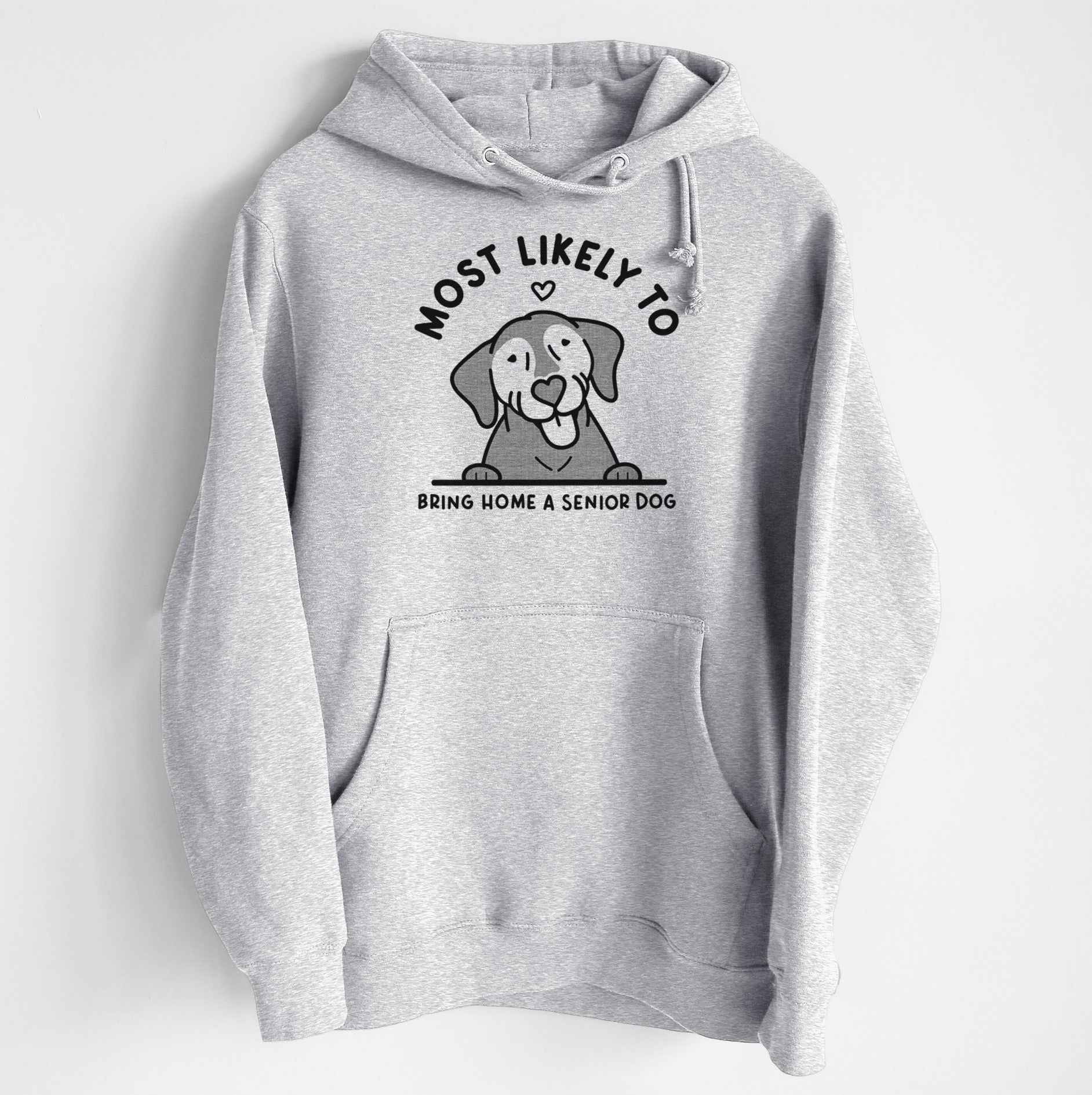 Most Likely to Bring Home a Senior Dog - Heavyweight Fleece Hoodie