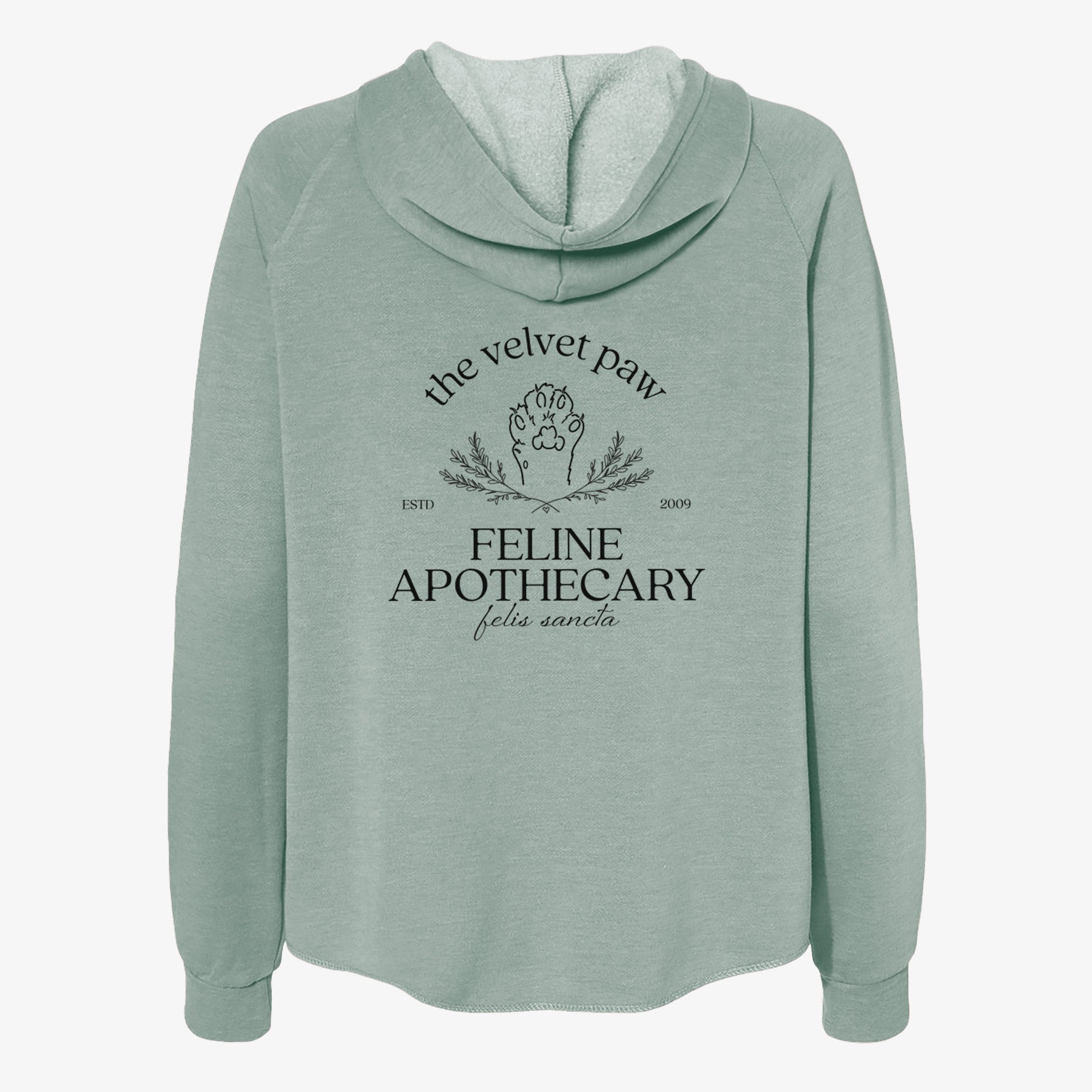 The Velvet Paw – Feline Apothecary - Women's Cali Wave Zip-Up Sweatshirt