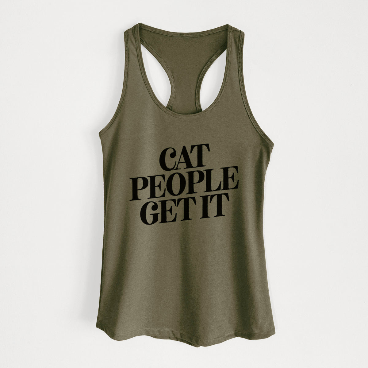 Cat People Get it - Women's Racerback Tanktop
