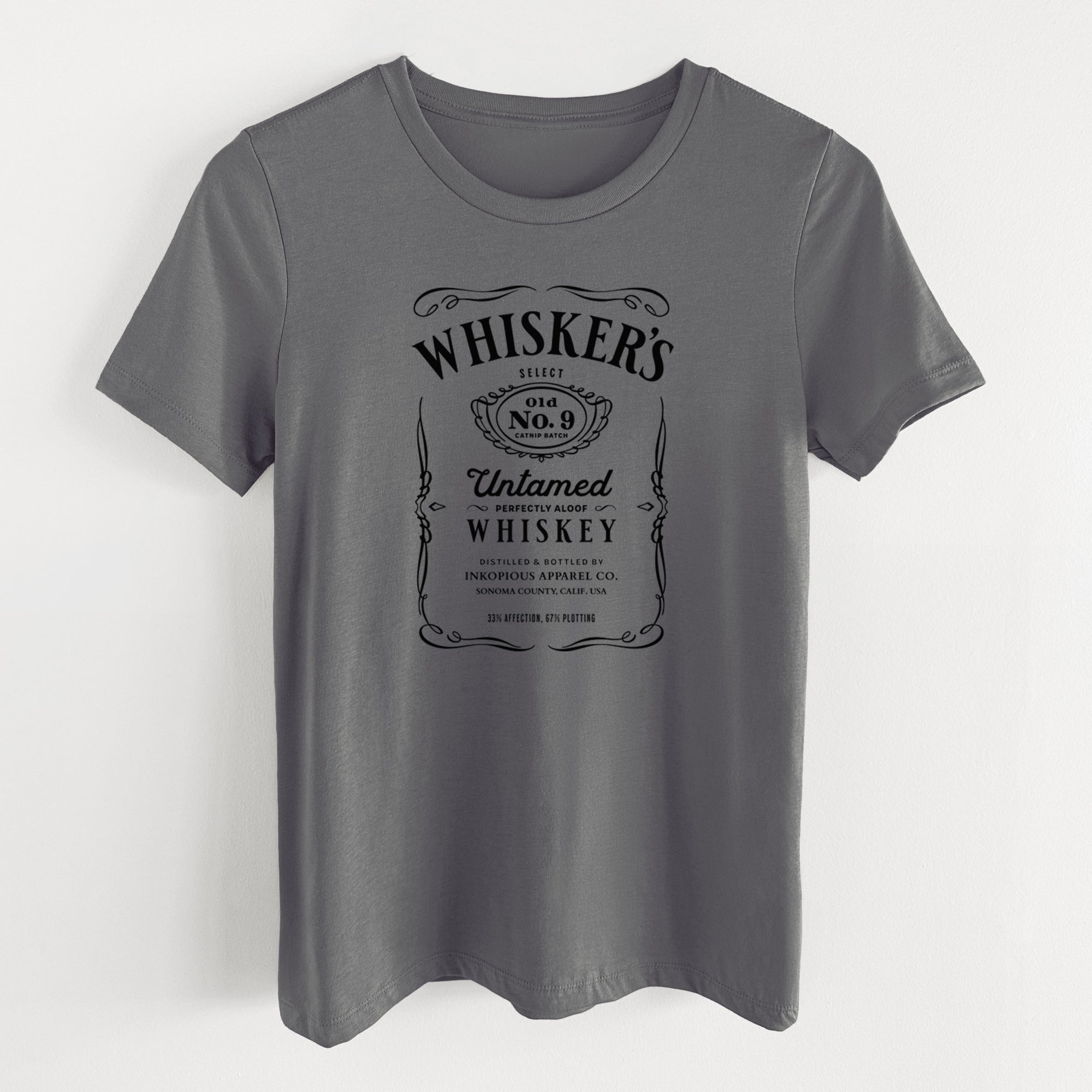 Whisker’s No. 9 – Untamed Whiskey - Women's Lightweight Relaxed Fit 100% Cotton Crewneck