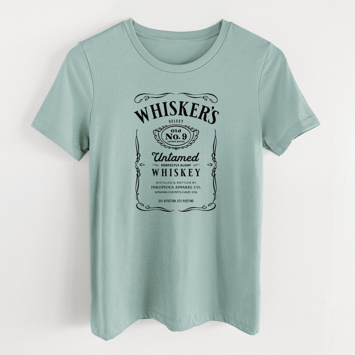 Whisker’s No. 9 – Untamed Whiskey - Women's Lightweight Relaxed Fit 100% Cotton Crewneck