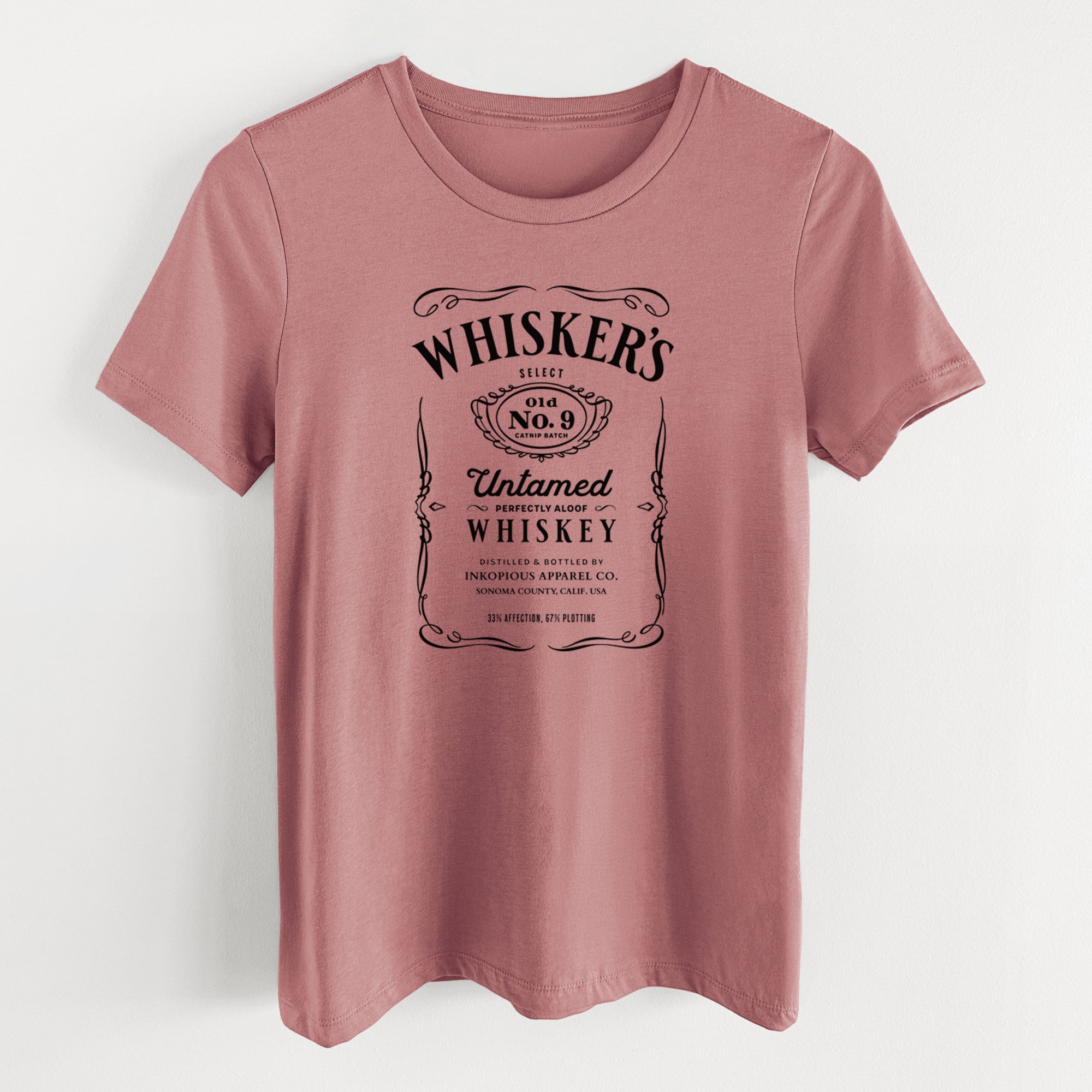 Whisker’s No. 9 – Untamed Whiskey - Women's Lightweight Relaxed Fit 100% Cotton Crewneck