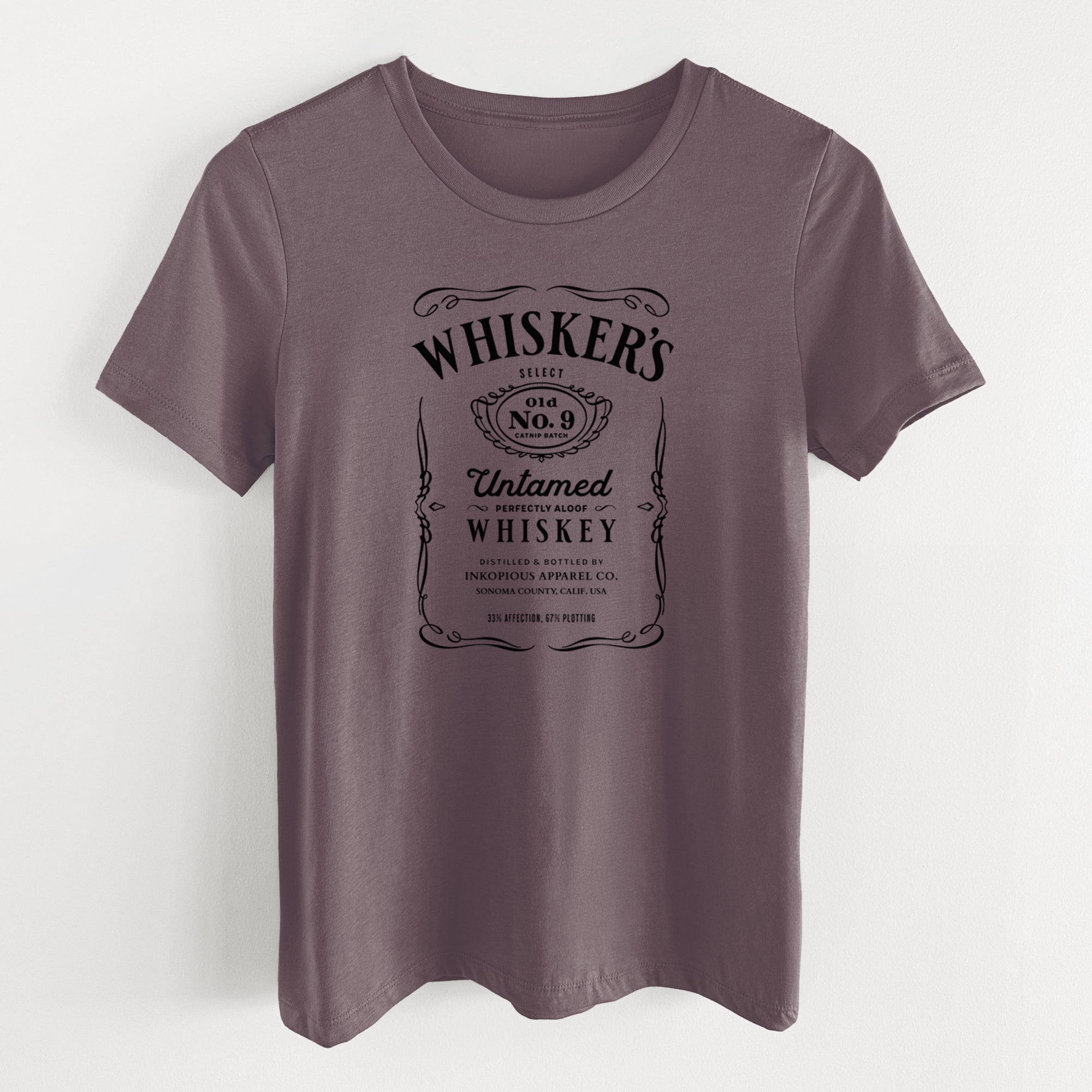 Whisker’s No. 9 – Untamed Whiskey - Women's Lightweight Relaxed Fit 100% Cotton Crewneck