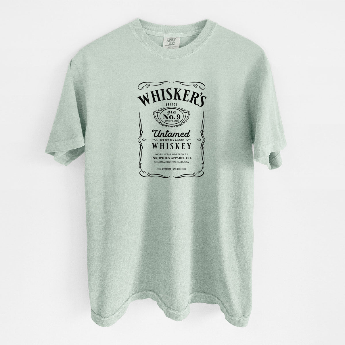 Whisker’s No. 9 – Untamed Whiskey - Unisex Comfort Colors Garment-Dyed Heavyweight T-shirt in Bay