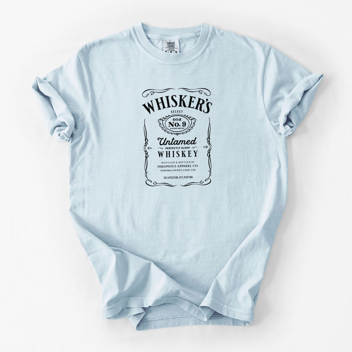Whisker’s No. 9 – Untamed Whiskey - Unisex Comfort Colors Garment-Dyed Heavyweight T-shirt in Chambray