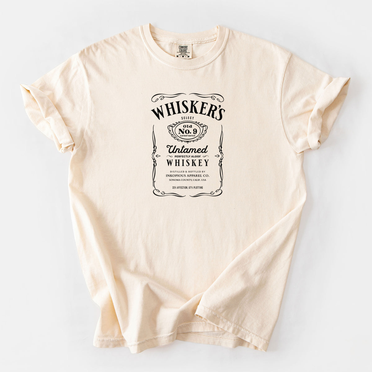 Whisker’s No. 9 – Untamed Whiskey - Unisex Comfort Colors Garment-Dyed Heavyweight T-shirt in Ivory