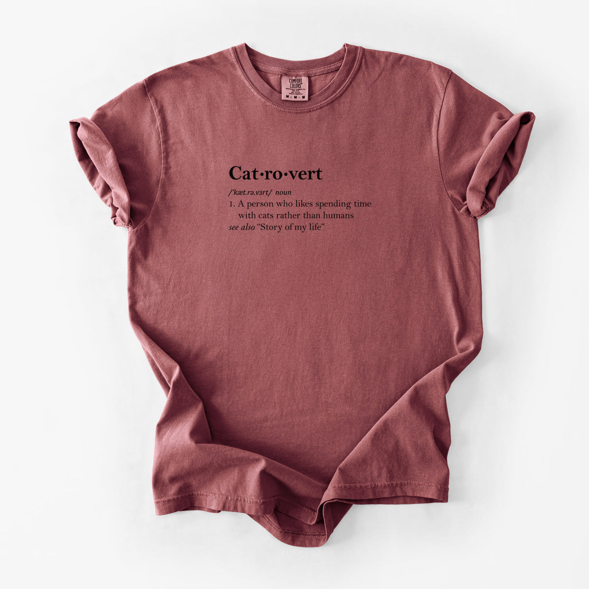 Catrovert Definition - Unisex Comfort Colors Garment-Dyed Heavyweight T-shirt in Brick
