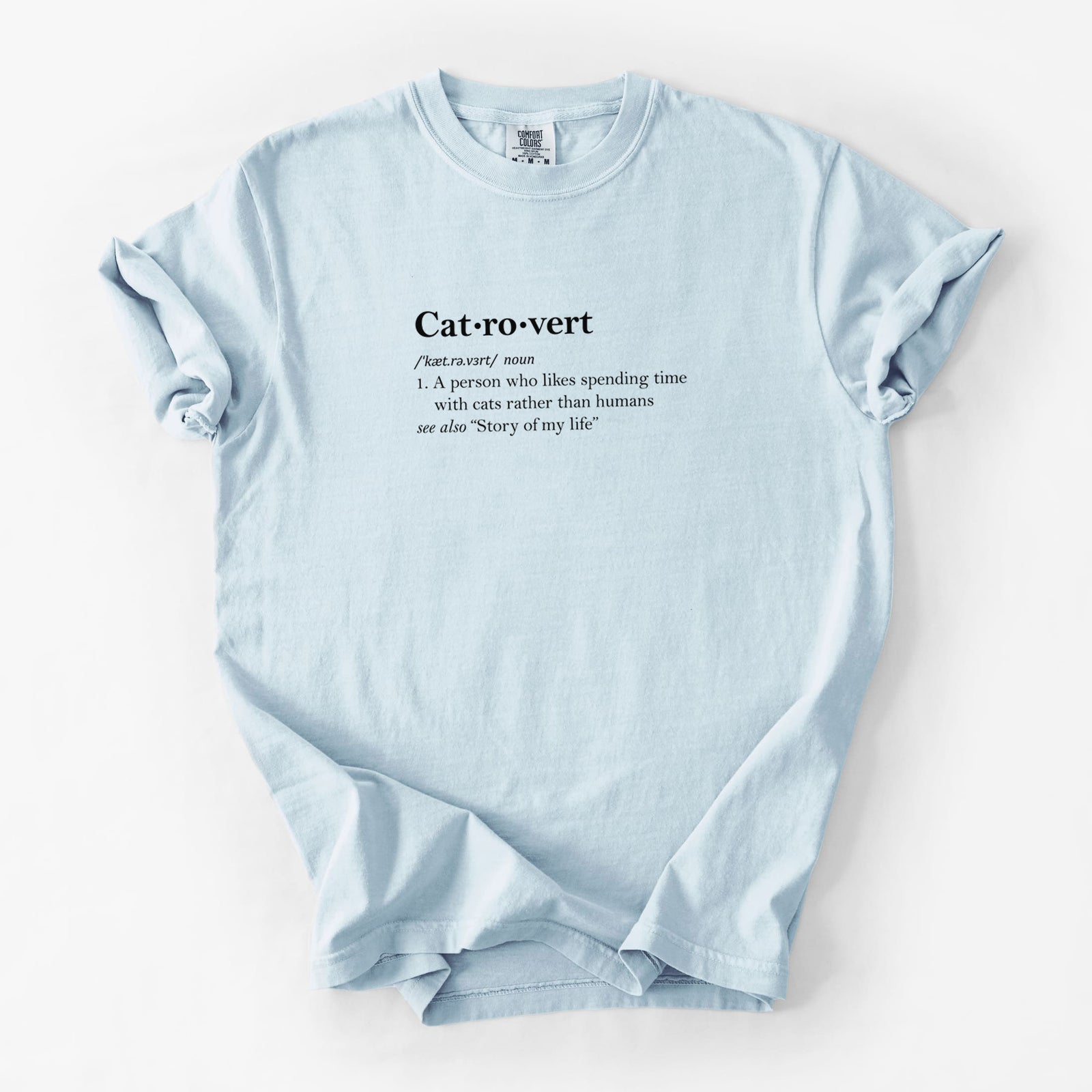 Catrovert Definition - Unisex Comfort Colors Garment-Dyed Heavyweight T-shirt in Chambray