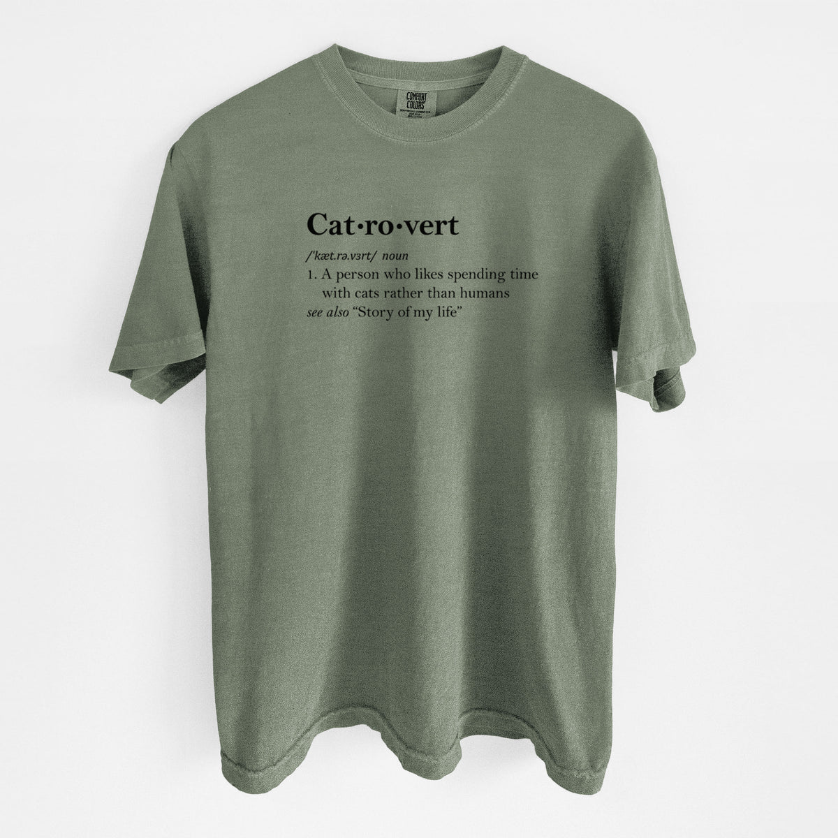 Catrovert Definition - Unisex Comfort Colors Garment-Dyed Heavyweight T-shirt in Moss