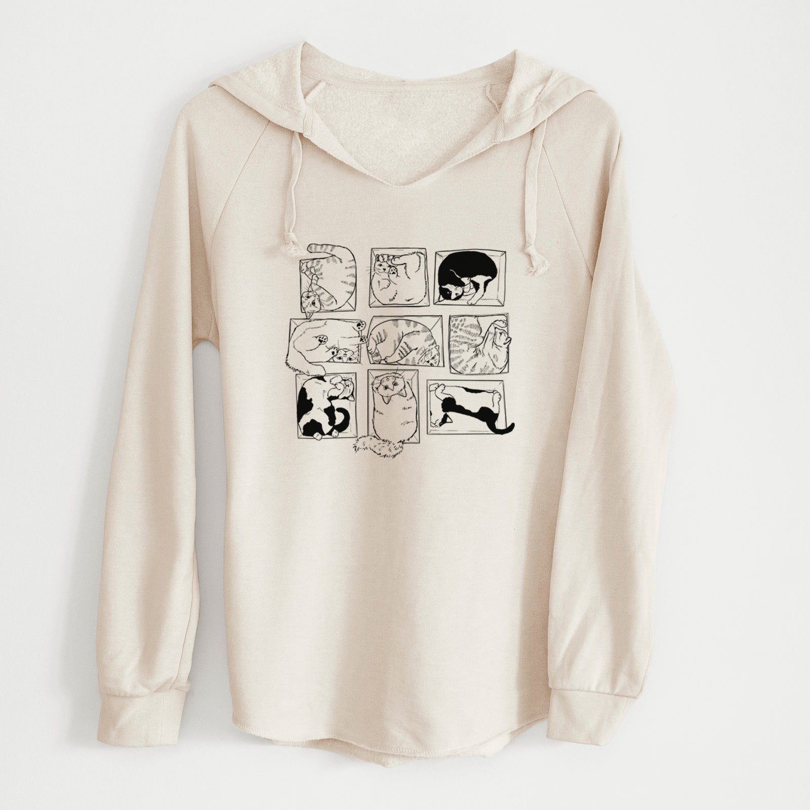 Cats in Boxes - Cali Wave Hooded Sweatshirt