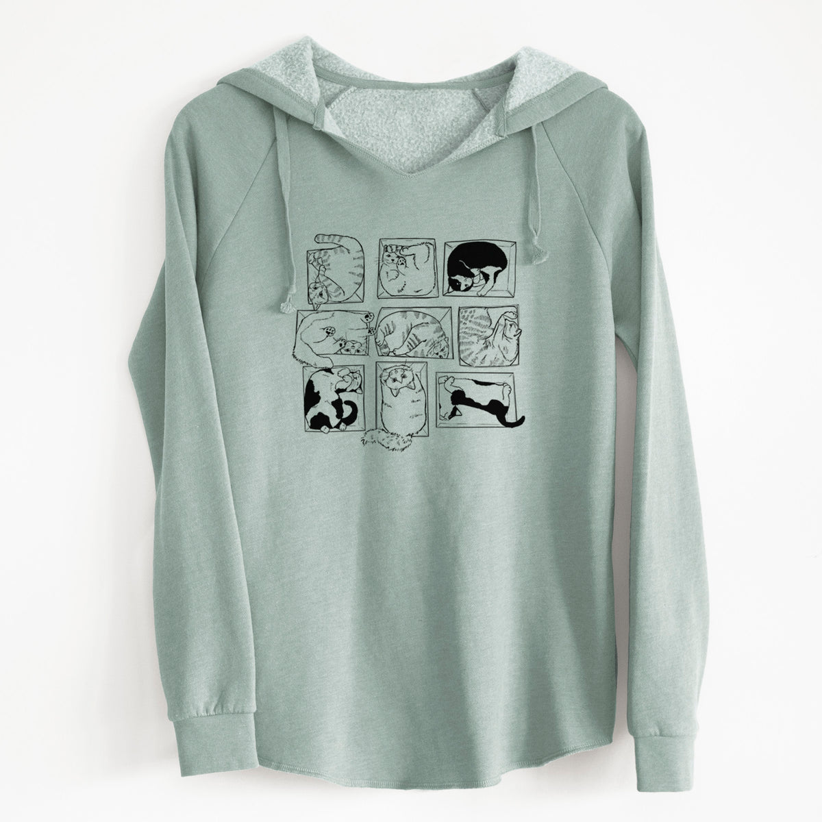 Cats in Boxes - Cali Wave Hooded Sweatshirt