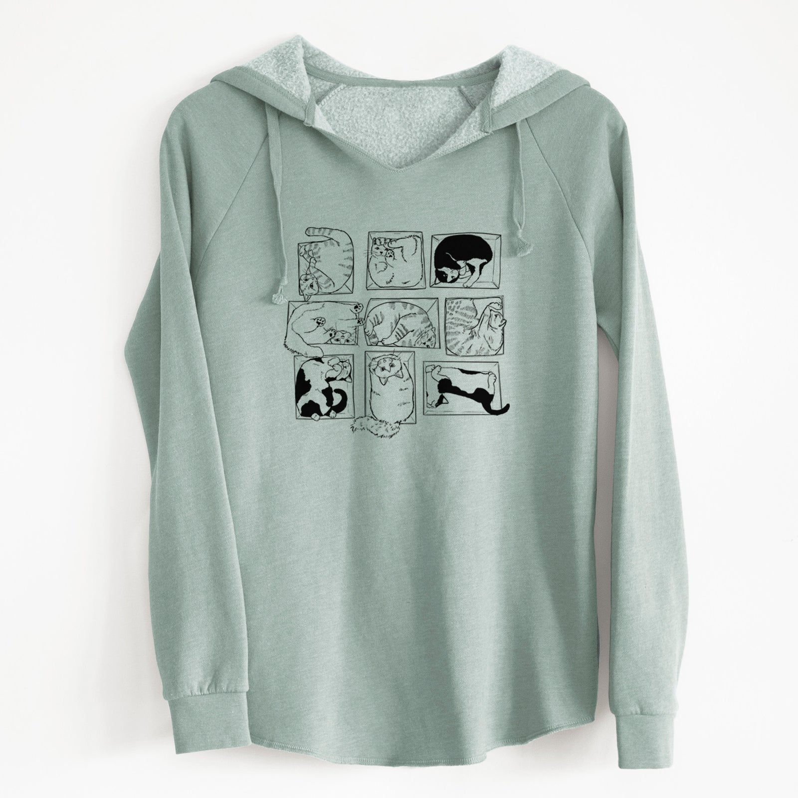 Cats in Boxes - Cali Wave Hooded Sweatshirt