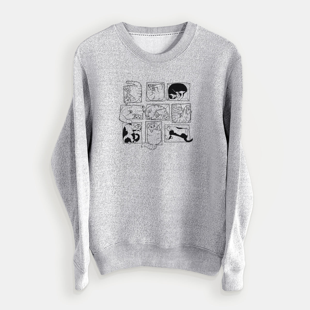 Cats in Boxes - Knit Sweatshirt