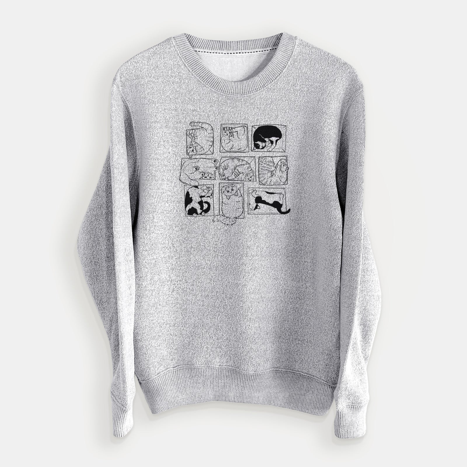 Cats in Boxes - Knit Sweatshirt