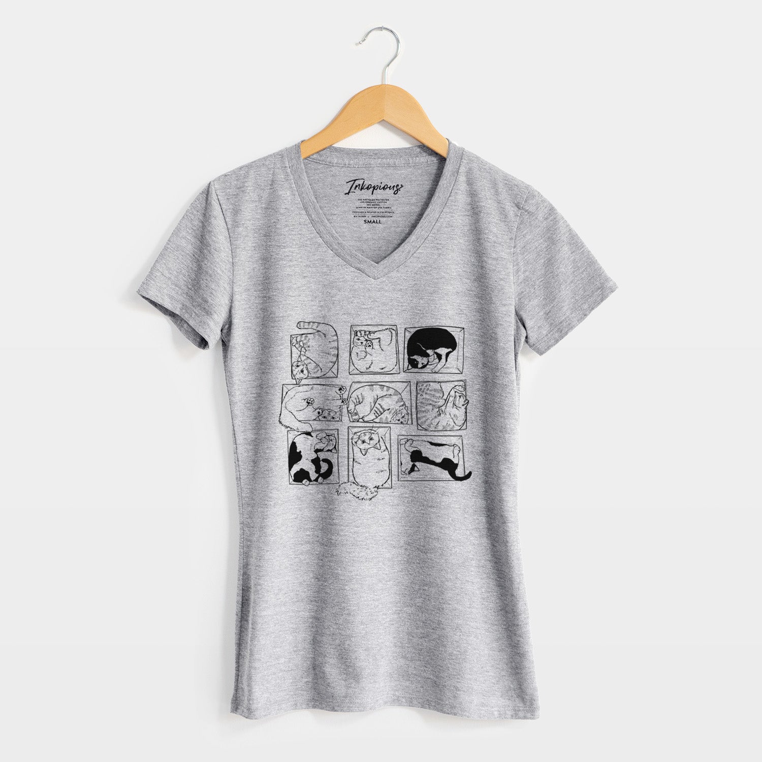 Cats in Boxes - Women's Perfect V-neck Shirt