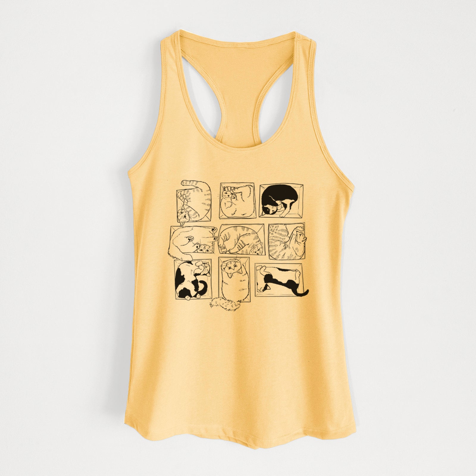 Cats in Boxes - Women's Racerback Tanktop