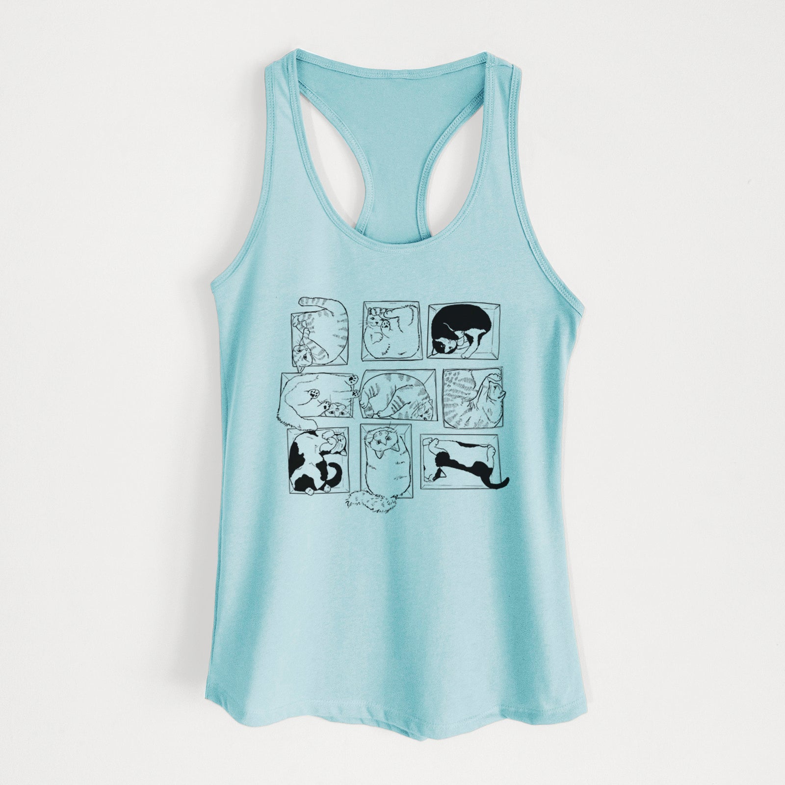 Cats in Boxes - Women's Racerback Tanktop