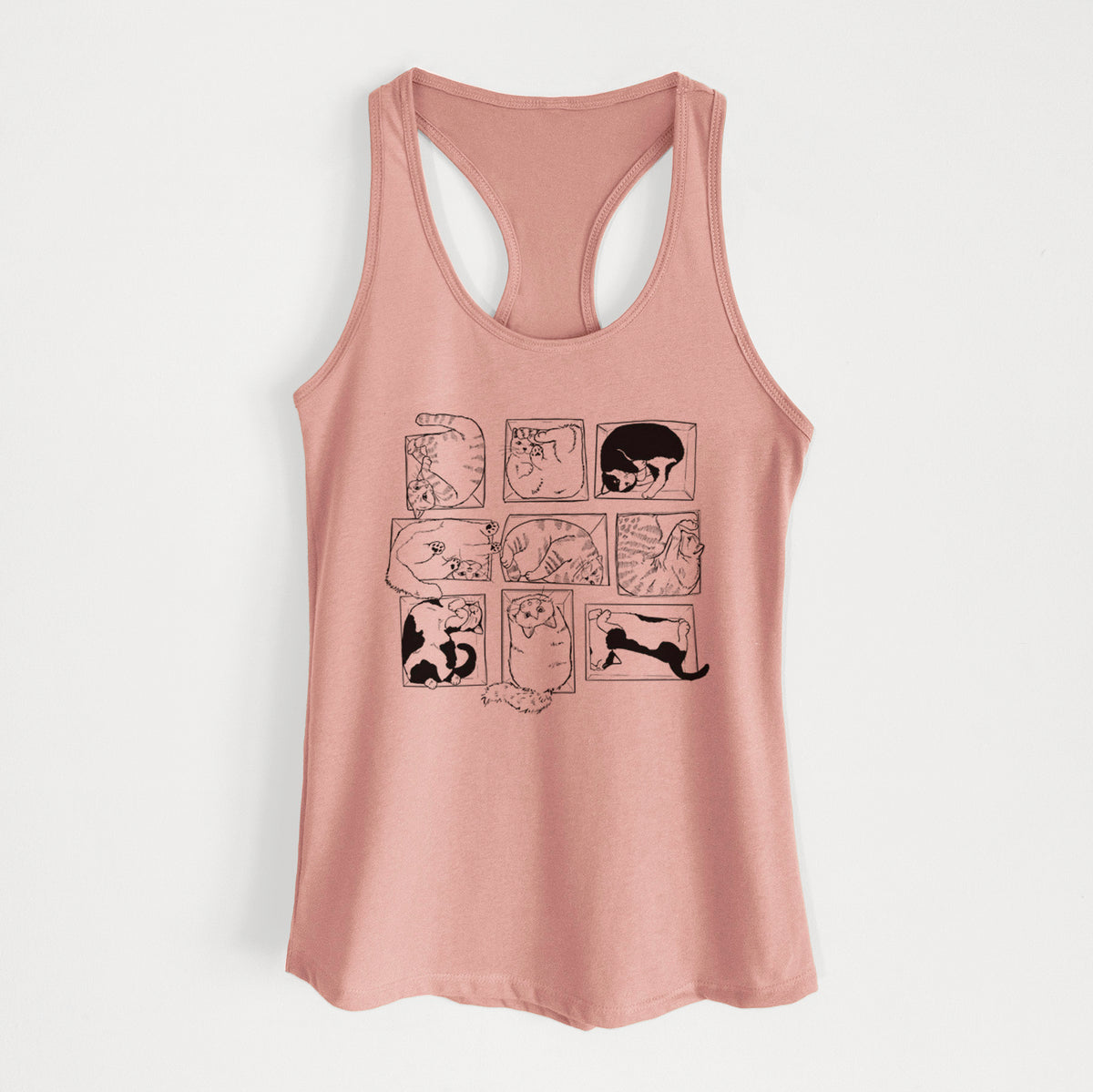 Cats in Boxes - Women's Racerback Tanktop