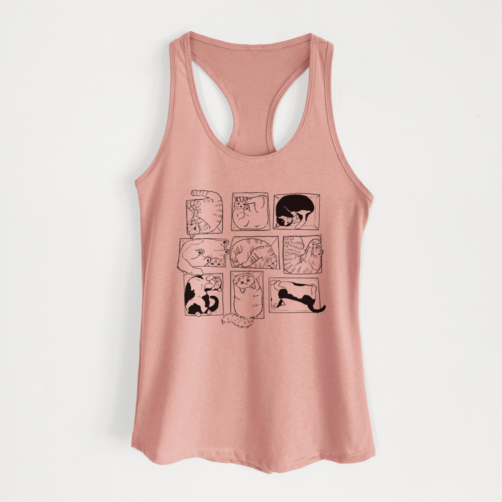 Cats in Boxes - Women's Racerback Tanktop