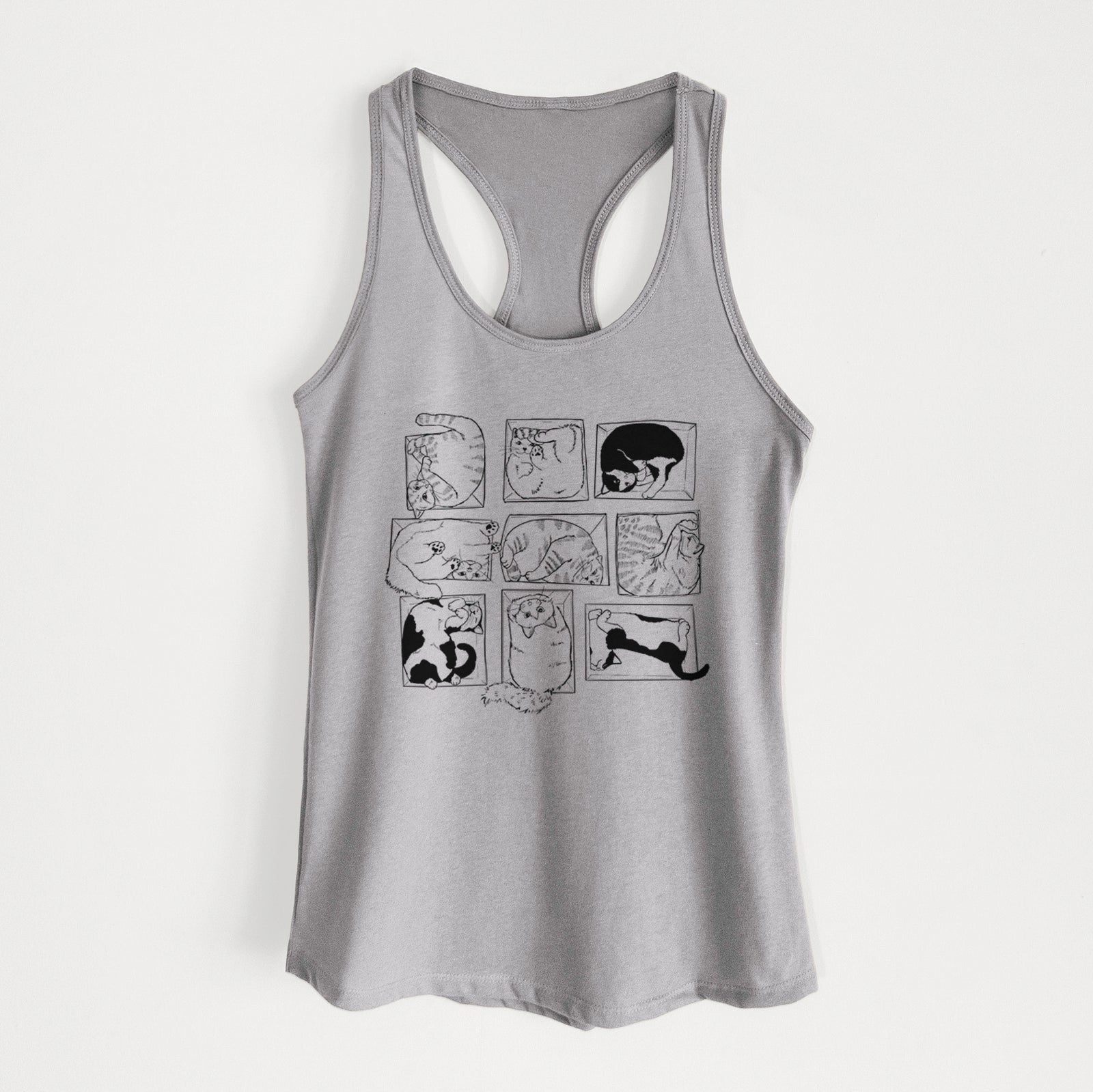 Cats in Boxes - Women's Racerback Tanktop