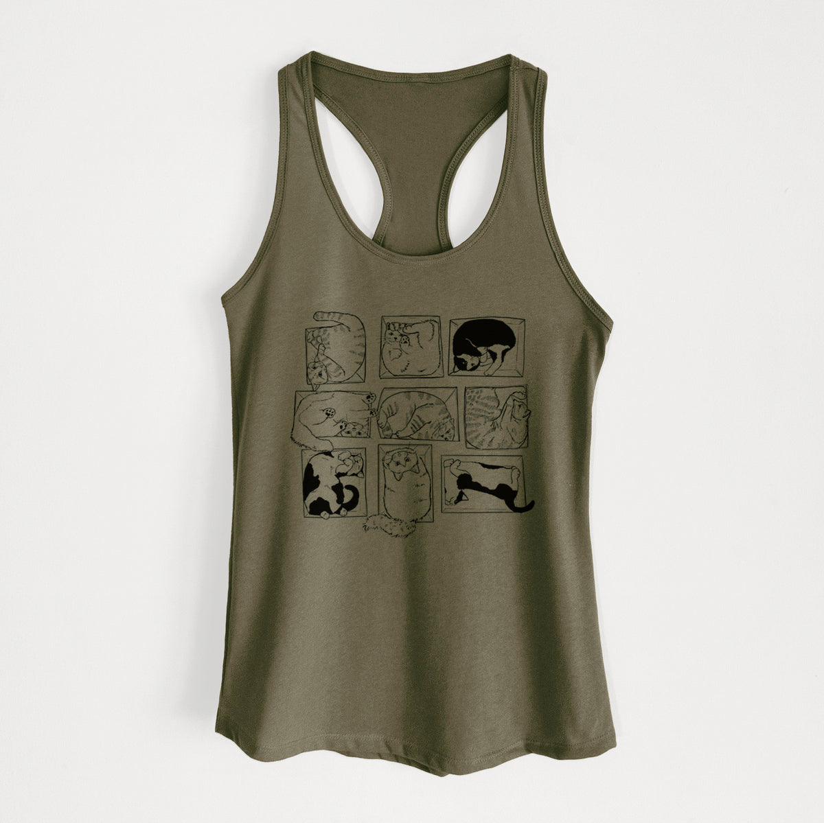 Cats in Boxes - Women's Racerback Tanktop