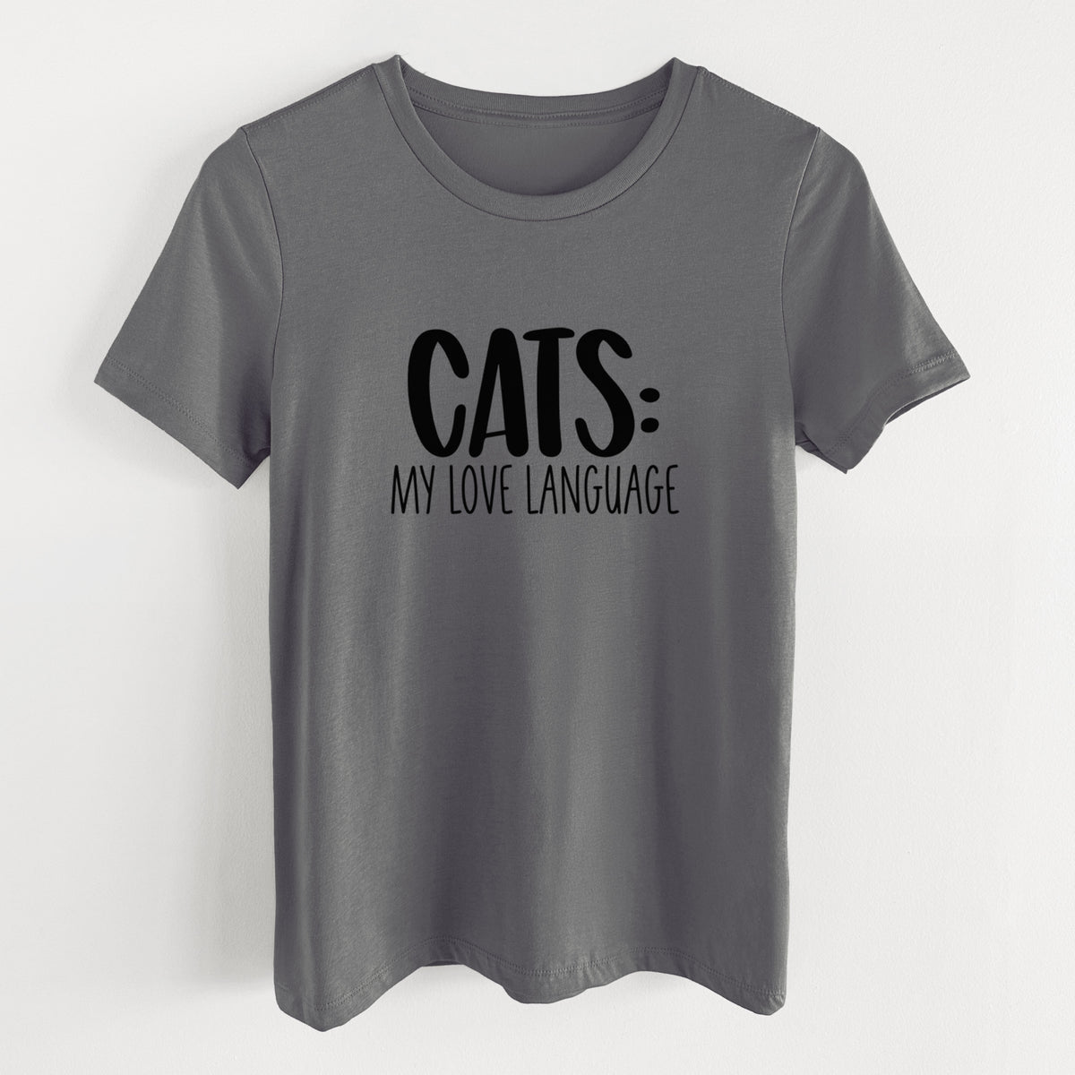 Cats: My Love Language - Women's Lightweight Relaxed Fit 100% Cotton Crewneck