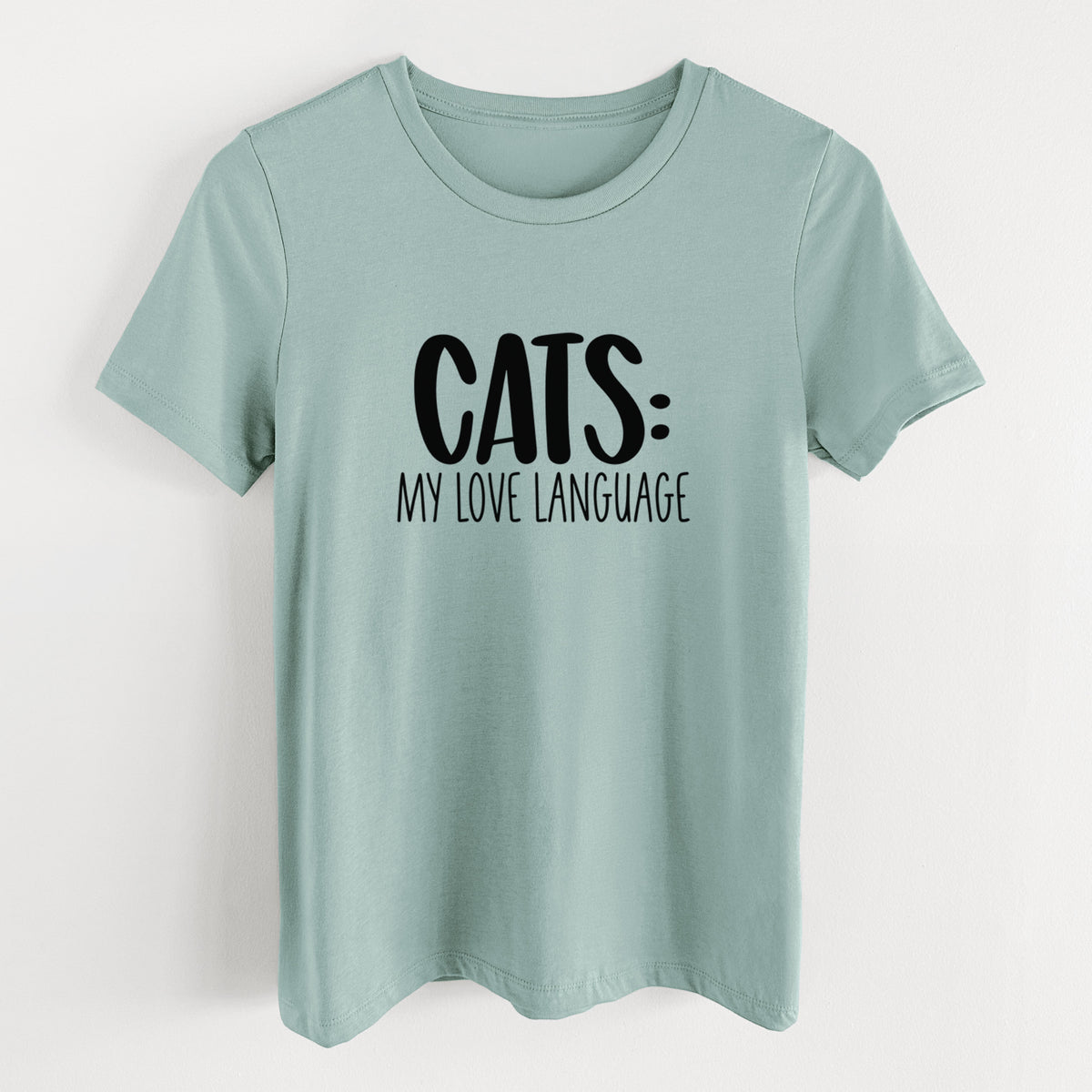 Cats: My Love Language - Women's Lightweight Relaxed Fit 100% Cotton Crewneck