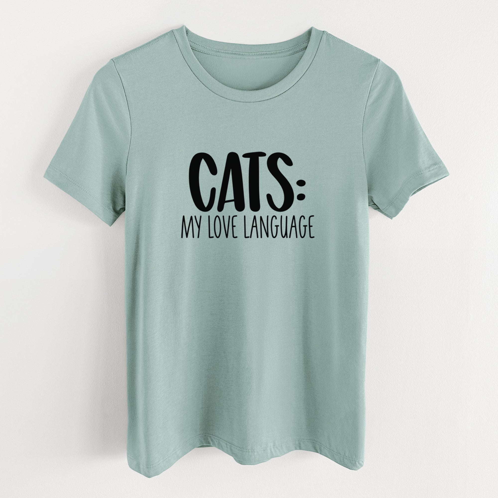 Cats: My Love Language - Women's Lightweight Relaxed Fit 100% Cotton Crewneck