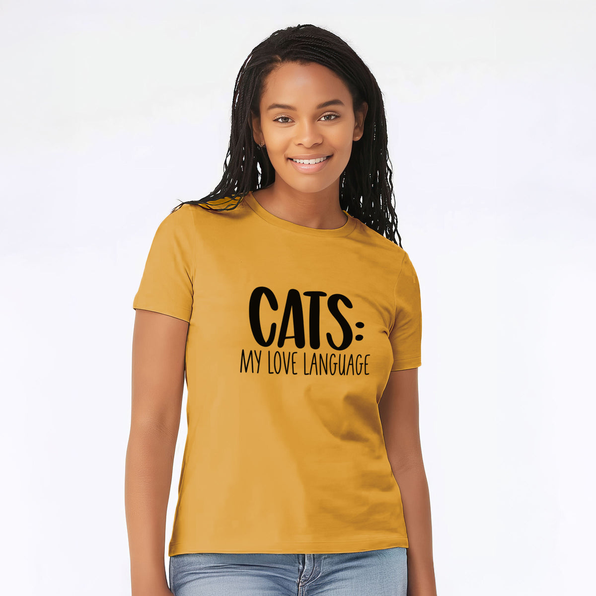 Cats: My Love Language - Women's Lightweight Relaxed Fit 100% Cotton Crewneck