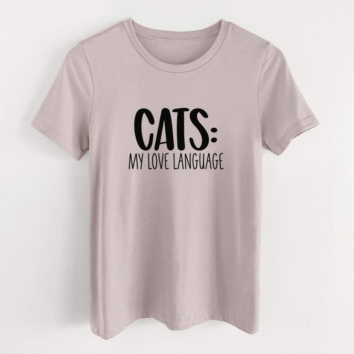 Cats: My Love Language - Women's Lightweight Relaxed Fit 100% Cotton Crewneck