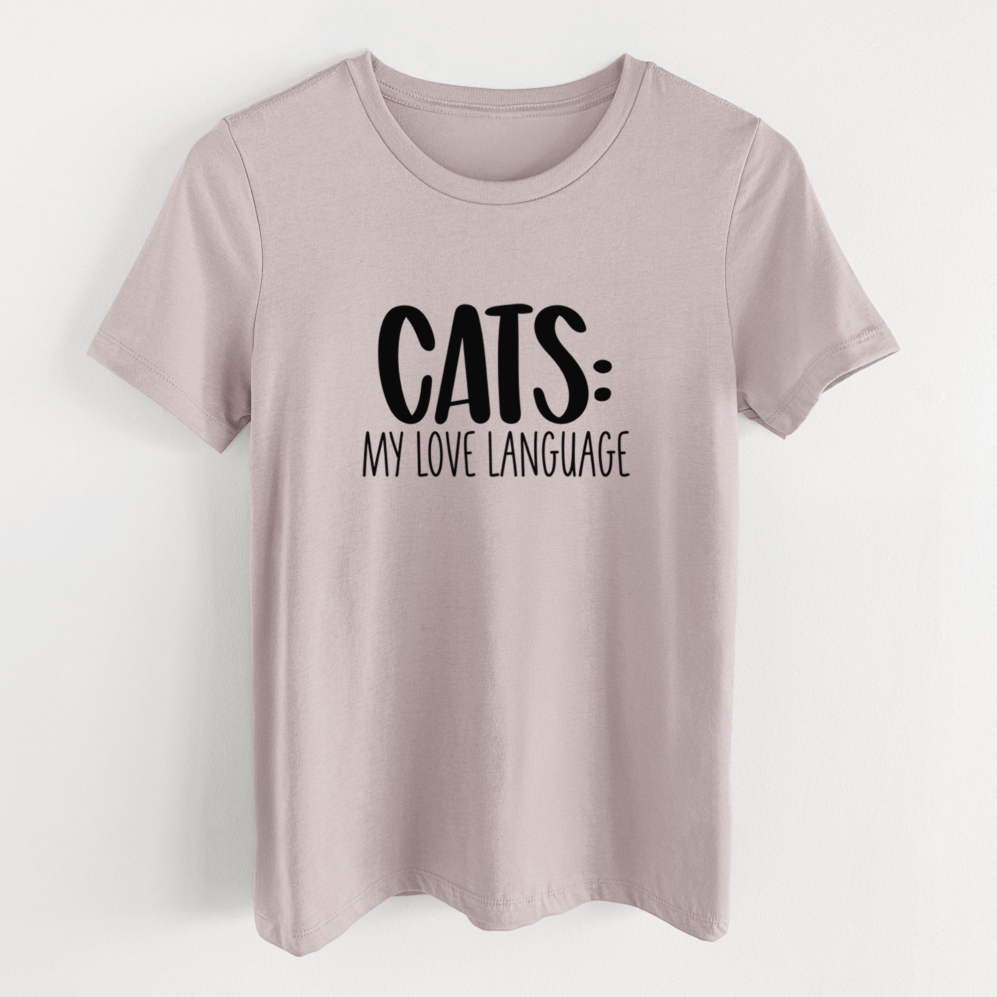 Cats: My Love Language - Women's Lightweight Relaxed Fit 100% Cotton Crewneck