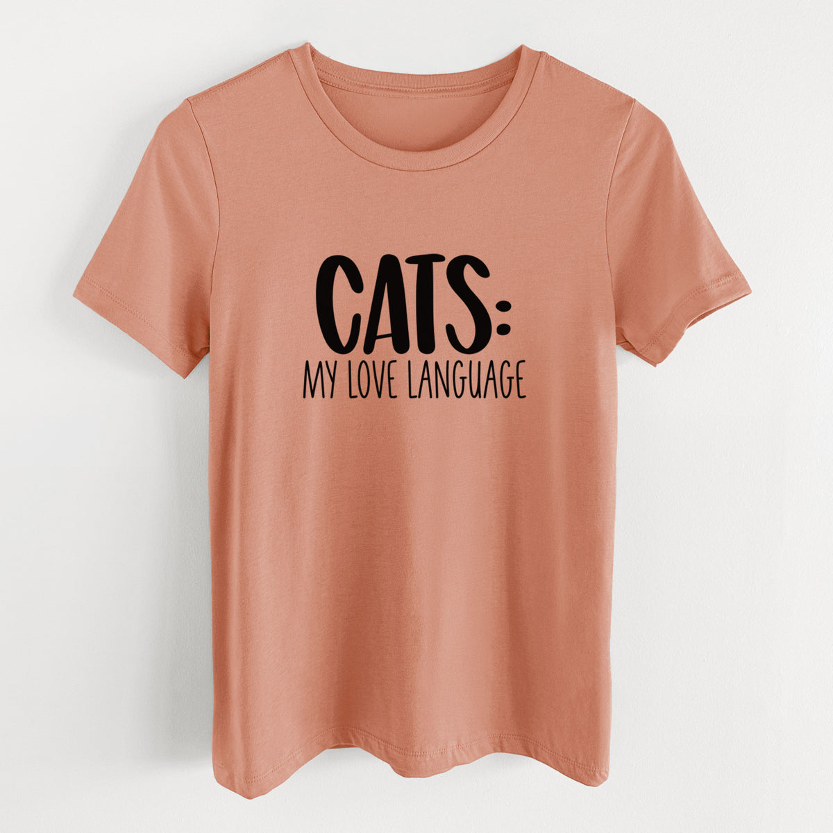 Cats: My Love Language - Women's Lightweight Relaxed Fit 100% Cotton Crewneck