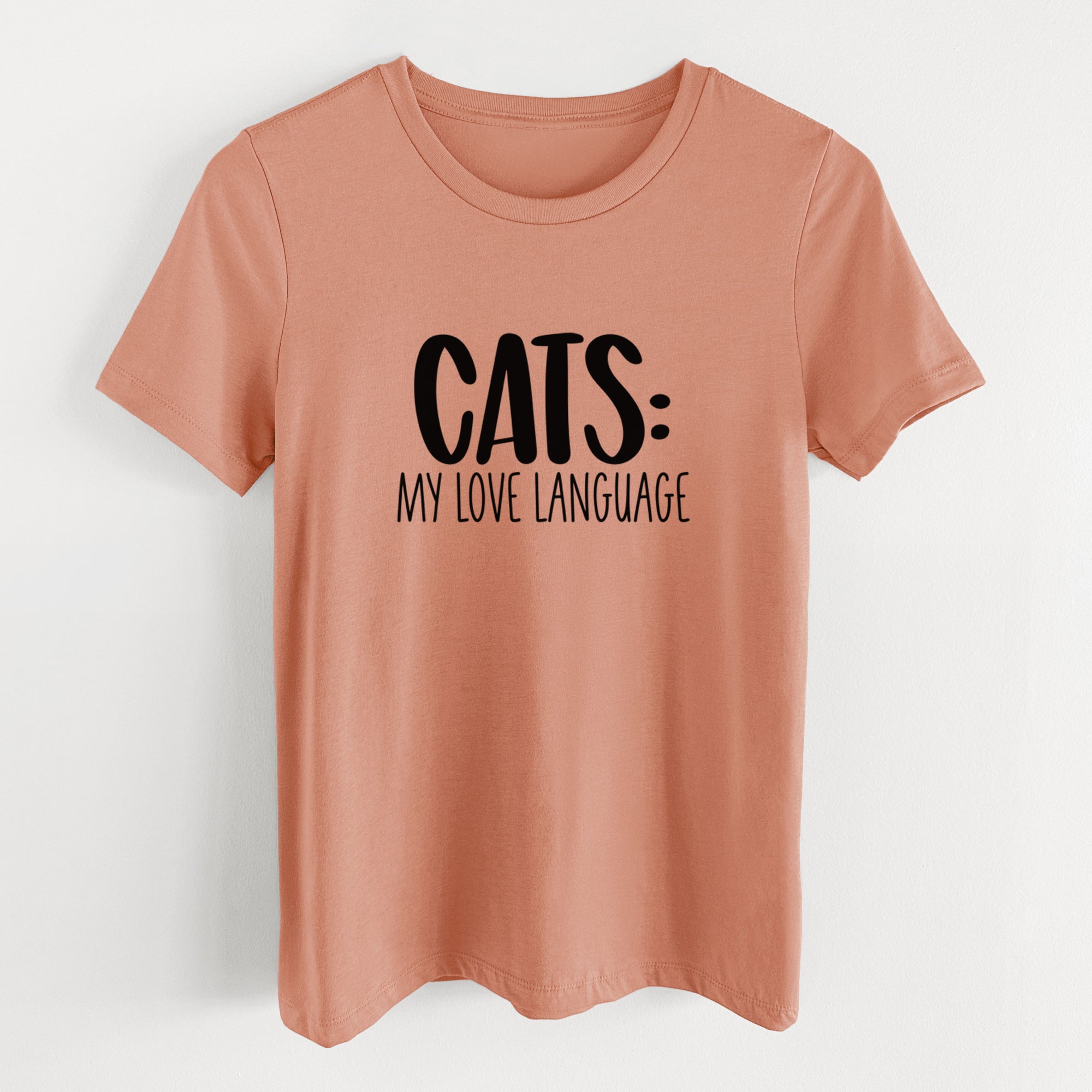 Cats: My Love Language - Women's Lightweight Relaxed Fit 100% Cotton Crewneck