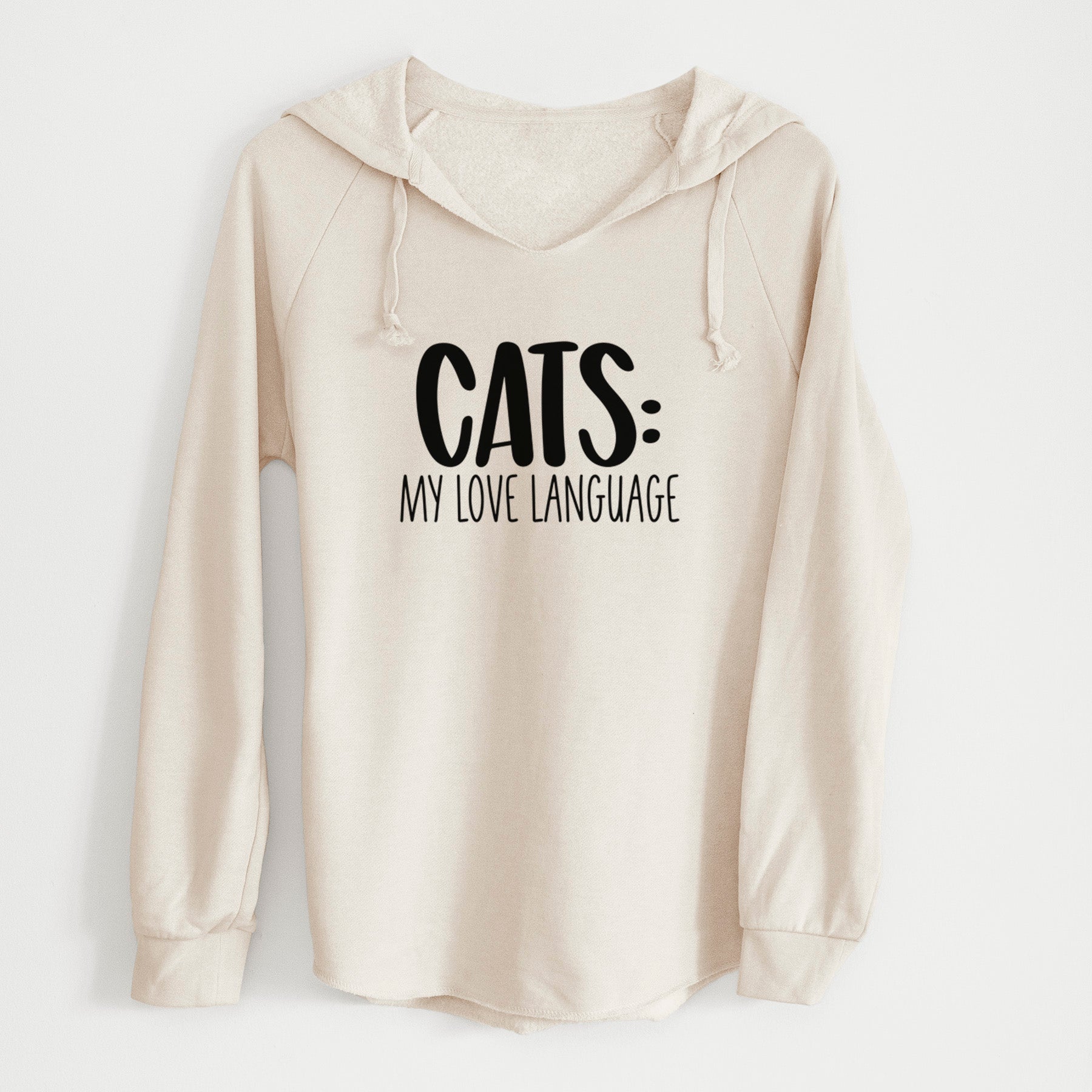 Cats: My Love Language - Cali Wave Hooded Sweatshirt