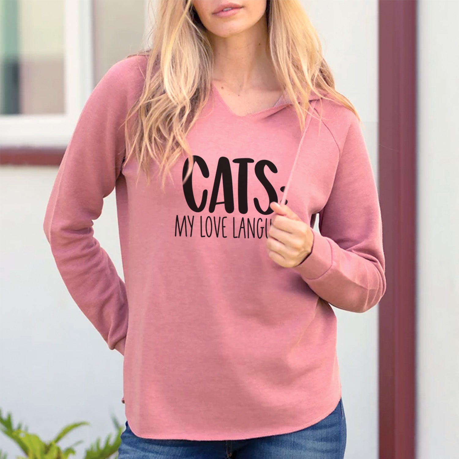 Cats: My Love Language - Cali Wave Hooded Sweatshirt