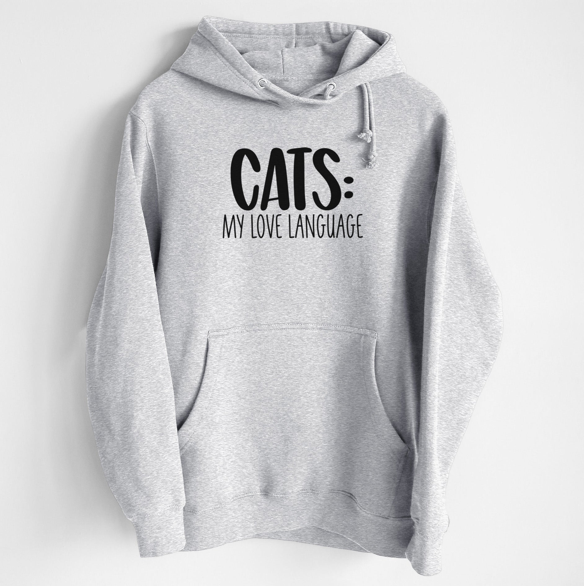Cats: My Love Language - Heavyweight Fleece Hoodie