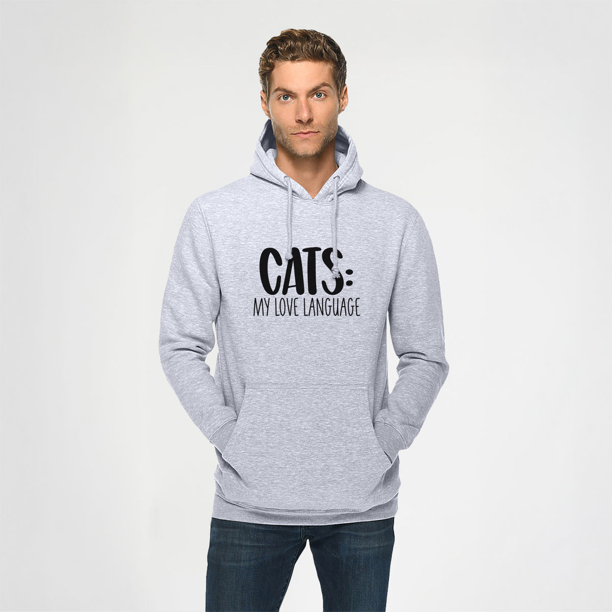Cats: My Love Language - Heavyweight Fleece Hoodie