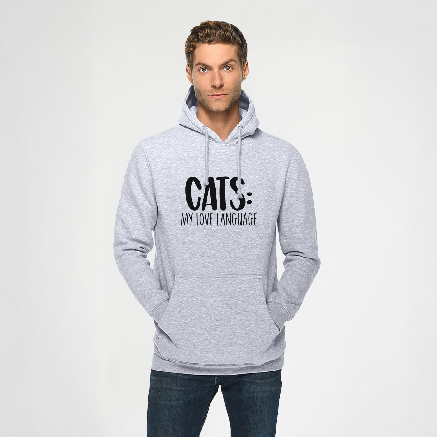 Cats: My Love Language - Heavyweight Fleece Hoodie